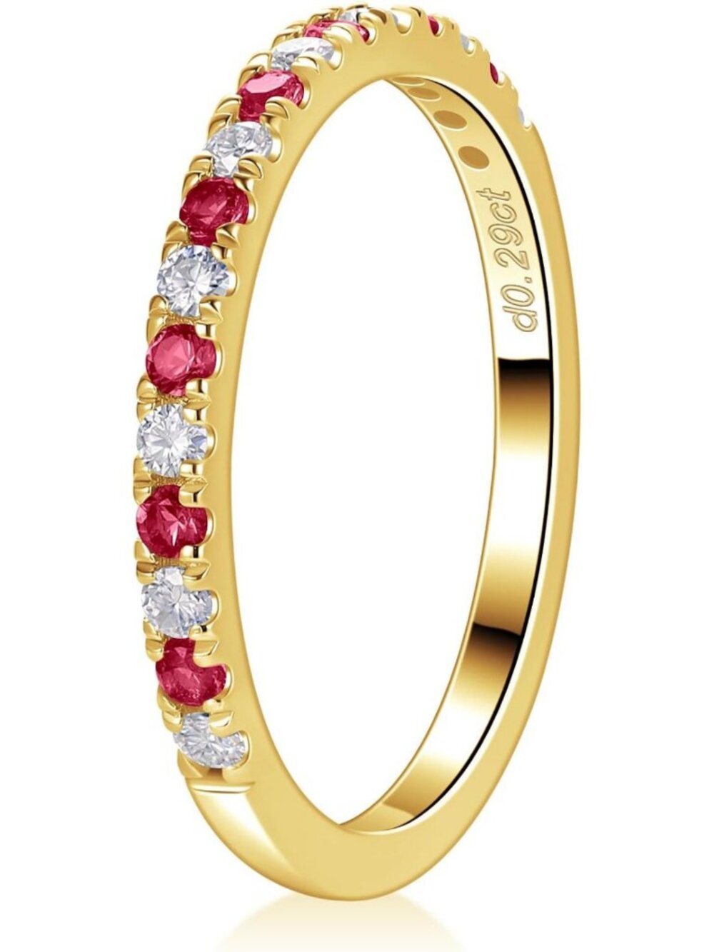 Stunning Moissanite Wedding Bands for Women - Sapphire, Ruby, Emerald & Black